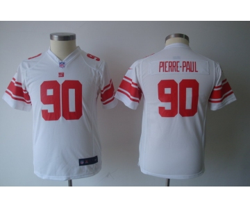 nike youth nfl jerseys new york giants #90 pierre.paul white[nike]