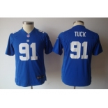 nike youth nfl jerseys new york giants #91 tuck blue[nike]