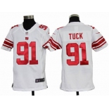 nike youth nfl jerseys new york giants #91 tuck white[nike]