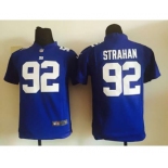 nike youth nfl jerseys new york giants #92 strahan blue[nike]