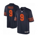 Men Nick  #9 Foles Chicago Bears Game Alternate Jersey - Navy Blue