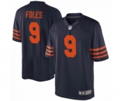 Men Nick  #9 Foles Chicago Bears Game Alternate Jersey - Navy Blue