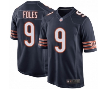 Men Nick  #9 Foles Chicago Bears Game Team Color Jersey - Navy