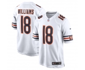 Men Nike Chicago Bears 18 Caleb Williams Game White Team Color NFL Jersey