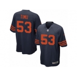 Men Nike Chicago Bears #53 John Timu Game Navy Blue Alternate NFL Jersey