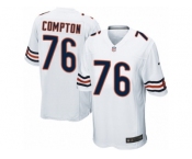 Men Nike Chicago Bears #76 Tom Compton Game White NFL Jersey