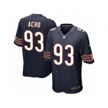 Men Nike Chicago Bears #93 Sam Acho Game Navy Blue Team Color NFL Jersey