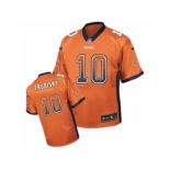 Men's Nike Chicago Bears #10 Mitchell Trubisky Elite Orange Drift Fashion NFL Jersey