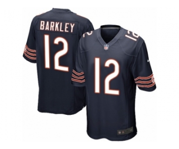 Men's Nike Chicago Bears #12 Matt Barkley Game Navy Blue Team Color NFL Jersey