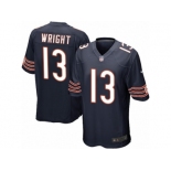 Men's Nike Chicago Bears #13 Kendall Wright Game Navy Blue Team Color NFL Jersey