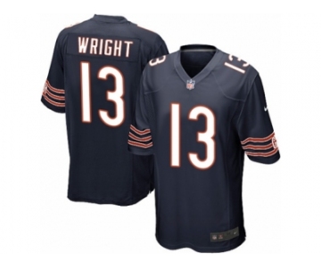 Men's Nike Chicago Bears #13 Kendall Wright Game Navy Blue Team Color NFL Jersey