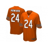 Men's Nike Chicago Bears #24 Jordan Howard Game Orange Alternate NFL Jersey