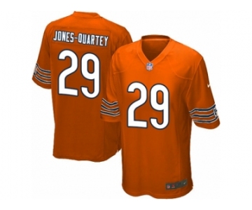 Men's Nike Chicago Bears #29 Harold Jones-Quartey Game Orange Alternate NFL Jersey