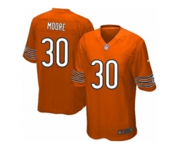 Men's Nike Chicago Bears #30 D.J. Moore Game Orange Alternate NFL Jersey