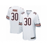 Men's Nike Chicago Bears #30 D.J. Moore Game White NFL Jersey