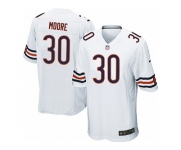 Men's Nike Chicago Bears #30 D.J. Moore Game White NFL Jersey