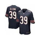 Men's Nike Chicago Bears #39 Jacoby Glenn Game Navy Blue Team Color NFL Jersey