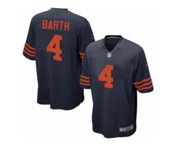 Men's Nike Chicago Bears #4 Connor Barth Game Navy Blue 1940s Throwback Alternate NFL Jersey