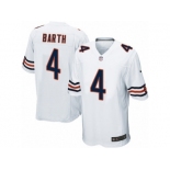 Men's Nike Chicago Bears #4 Connor Barth Game White NFL Jersey