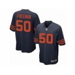 Men's Nike Chicago Bears #50 Jerrell Freeman Game Navy Blue 1940s Throwback Alternate NFL Jersey