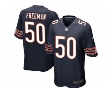 Men's Nike Chicago Bears #50 Jerrell Freeman Game Navy Blue Team Color NFL Jersey