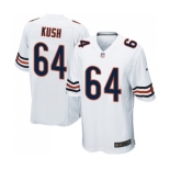 Men's Nike Chicago Bears #64 Eric Kush Game White NFL Jersey