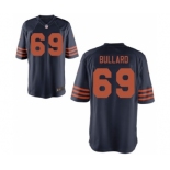 Men's Nike Chicago Bears #69 Jonathan Bullard Game Navy Blue Throwback Alternate NFL Jersey