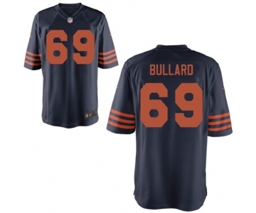 Men's Nike Chicago Bears #69 Jonathan Bullard Game Navy Blue Throwback Alternate NFL Jersey