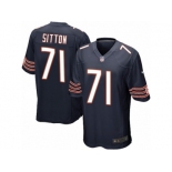 Men's Nike Chicago Bears #71 Josh Sitton Game Navy Blue Team Color NFL Jersey