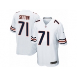 Men's Nike Chicago Bears #71 Josh Sitton Game White NFL Jersey