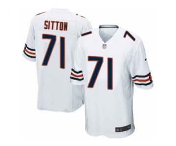 Men's Nike Chicago Bears #71 Josh Sitton Game White NFL Jersey