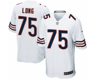 Men's Nike Chicago Bears #75 Kyle Long Game White NFL Jersey