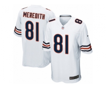 Men's Nike Chicago Bears #81 Cameron Meredith Game White NFL Jersey