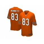 Men's Nike Chicago Bears #83 Martellus Bennett Game Orange Alternate NFL Jersey