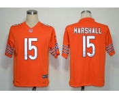 NIKE NFL Jerseys Chicago Bears 15 Marshall Orange (Game)