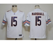 NIKE NFL Jerseys Chicago Bears 15 Marshall white (Game)