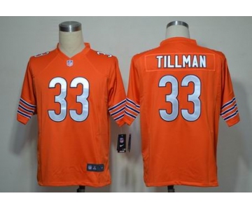 nike nfl jerseys Chicago Bears #33 Tillman Orange[ Game]