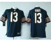 nike nfl jerseys chicago bears #13 knox blue[game]