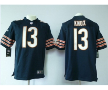 nike nfl jerseys chicago bears #13 knox blue[game]