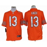 nike nfl jerseys chicago bears #13 knox orange[game]