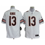 nike nfl jerseys chicago bears #13 knox white[game]