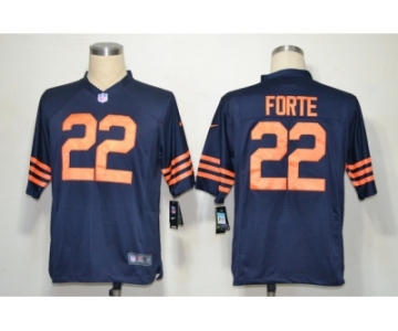 nike nfl jerseys chicago bears #22 matt forte blue throwback[game]