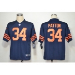 nike nfl jerseys chicago bears #34 payton blue throwback[game]