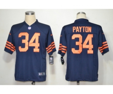 nike nfl jerseys chicago bears #34 payton blue throwback[game]