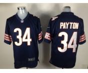 nike nfl jerseys chicago bears #34 payton blue[game]