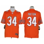 nike nfl jerseys chicago bears #34 payton orange[game]