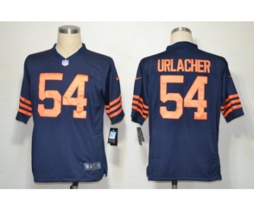 nike nfl jerseys chicago bears #54 urlacher blue throwback[game]