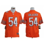 nike nfl jerseys chicago bears #54 urlacher orange[game]