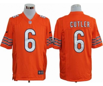 nike nfl jerseys chicago bears #6 cutler orange[game]