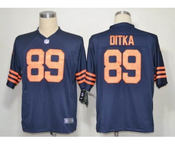 nike nfl jerseys chicago bears #89 ditka blue Throwback [Game]